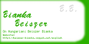 bianka beiszer business card